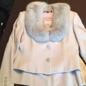 Marvin Richards wool and fur Skirt Suit